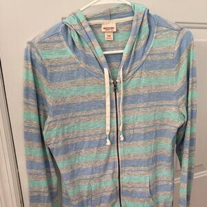 Mossimo Striped Light Hoodie Zip Up 5/25